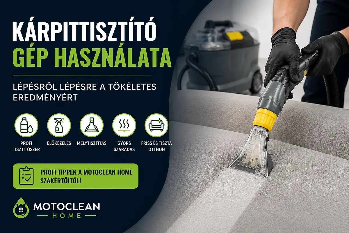 Kárpittisztító gép használata – Így érheted el a legjobb eredményt