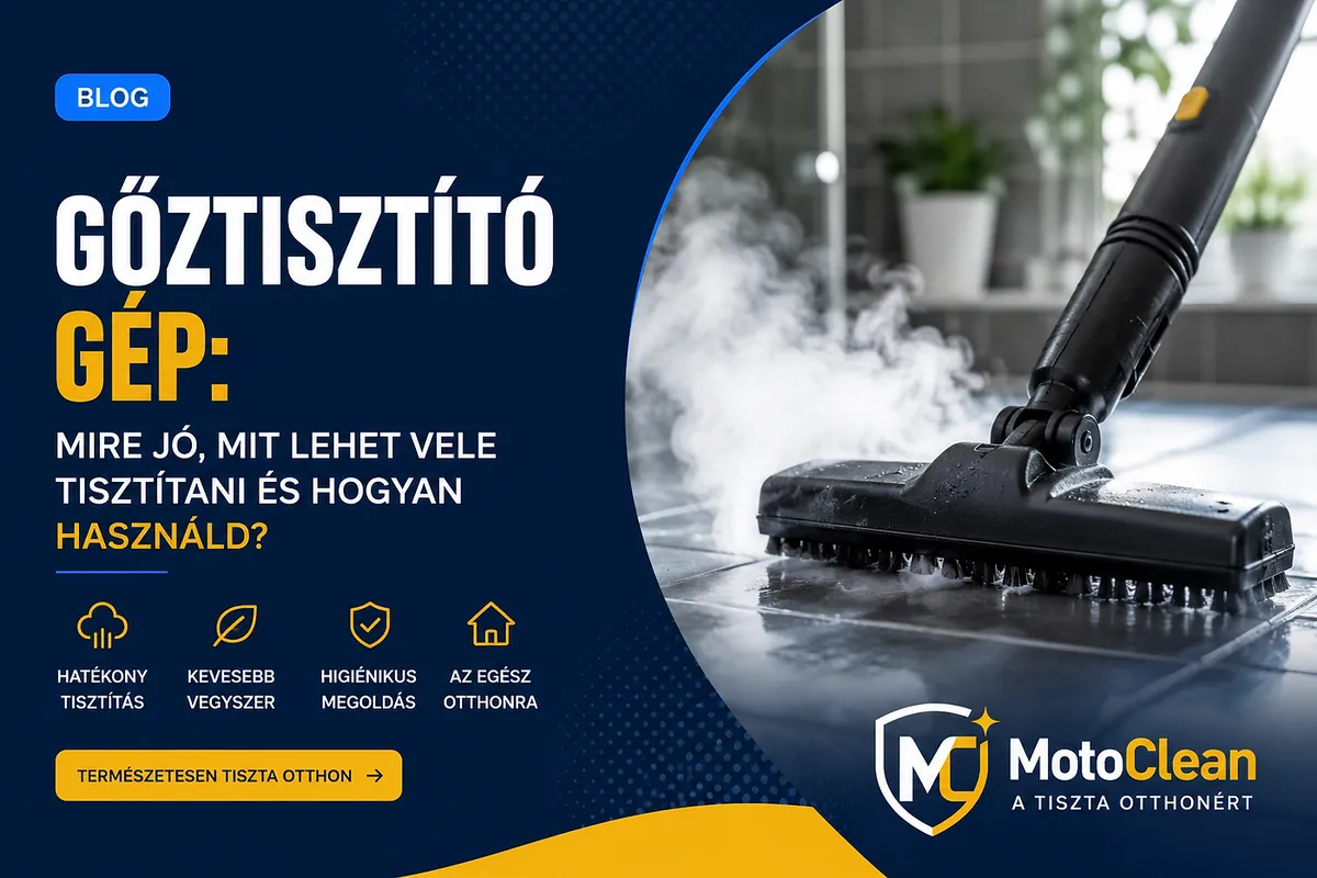Gőztisztító gép: mire jó, mit lehet vele tisztítani és hogyan használd?