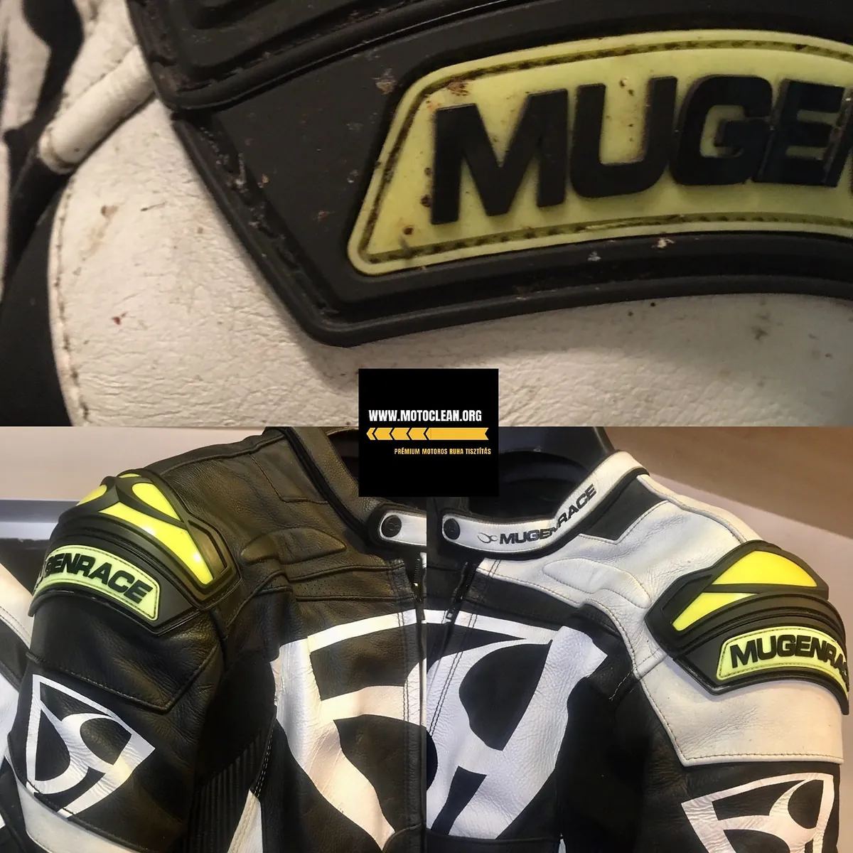 Mugen Race motoros ruha tisztítás